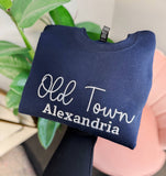 Custom Embroidered Sweatshirt, Custom Lake Sweatshirt