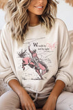 We Walk By Faith Cowboy Graphic Brushed Sweatshirts
