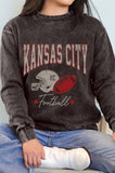 Kansas City Football Graphic Brushed Sweatshirts