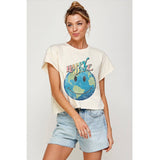 Happy Daze Vintage Graphic Crop Top