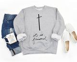It Is Finished Christian Graphic Sweatshirt Free Ship