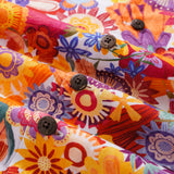 100% Cotton Hawaiian Shirt For Men In the Garden By Shannon Bergin Camp Collar Aloha Shirt
