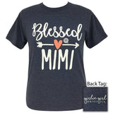Blessed Mimi-Vintage Heather Navy SS-1945