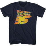 Back To The Future Bttf 35Th Distressed T-Shirt