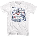 Back To The Future - Clock And Lightning T-Shirt