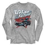 Back To The Future - Logo Triangle Car Long Sleeve T-Shirt