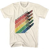BACK TO THE FUTURE - RAINBOW BIG AND TALL T-SHIRT