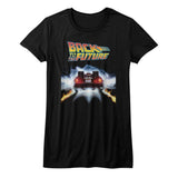 Back To The Future - Tail Lights Womens T-Shirt
