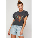Skull Vintage Graphic Crop Top