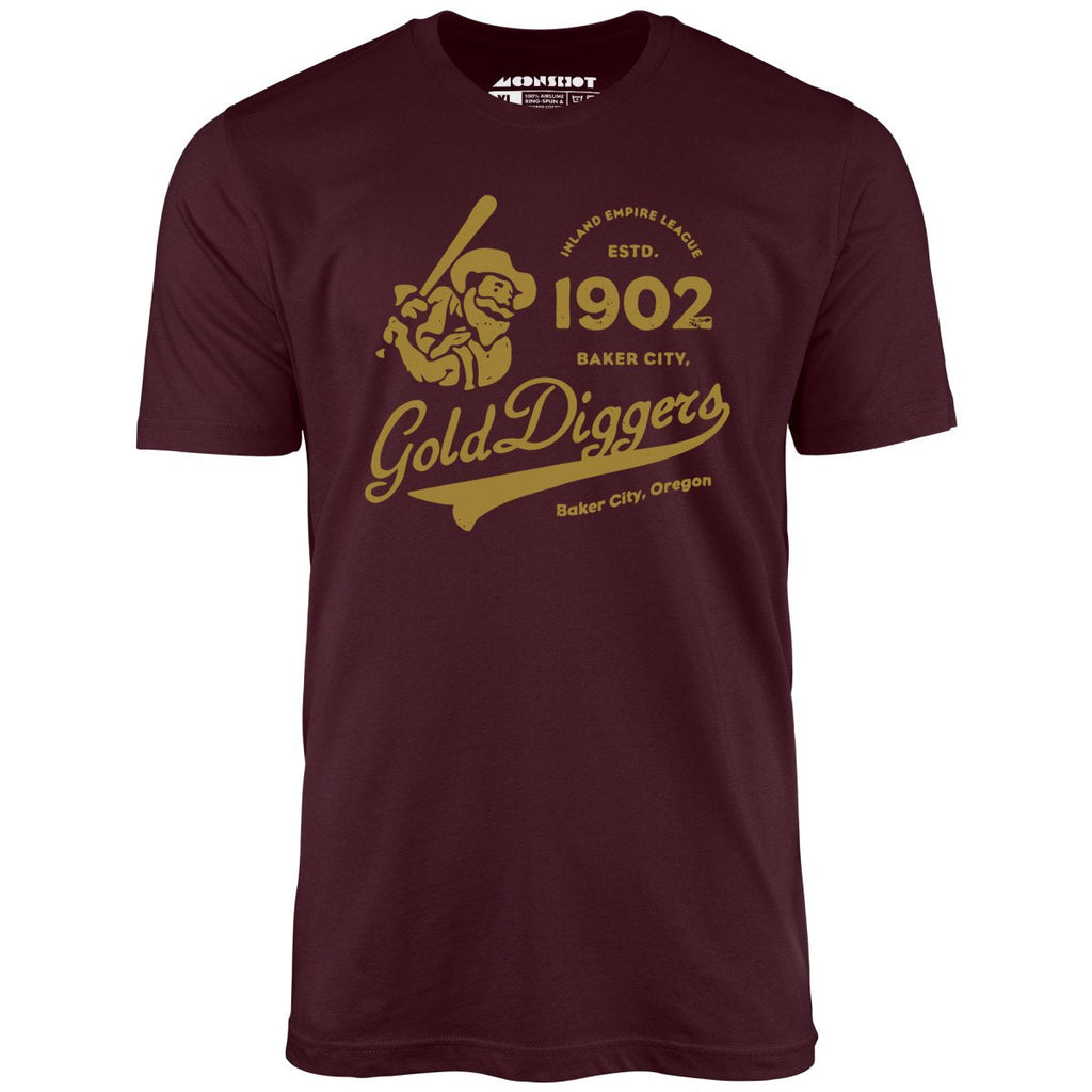 Baker City Gold Diggers - Oregon - Vintage Defunct Baseball Teams - Unisex T-Shirt