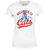 Ballinger Cats - Texas - Vintage Defunct Baseball Teams - Women's T-Shirt