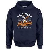 Baltimore Terrapins - Maryland - Vintage Defunct Baseball Teams - Unisex Hoodie