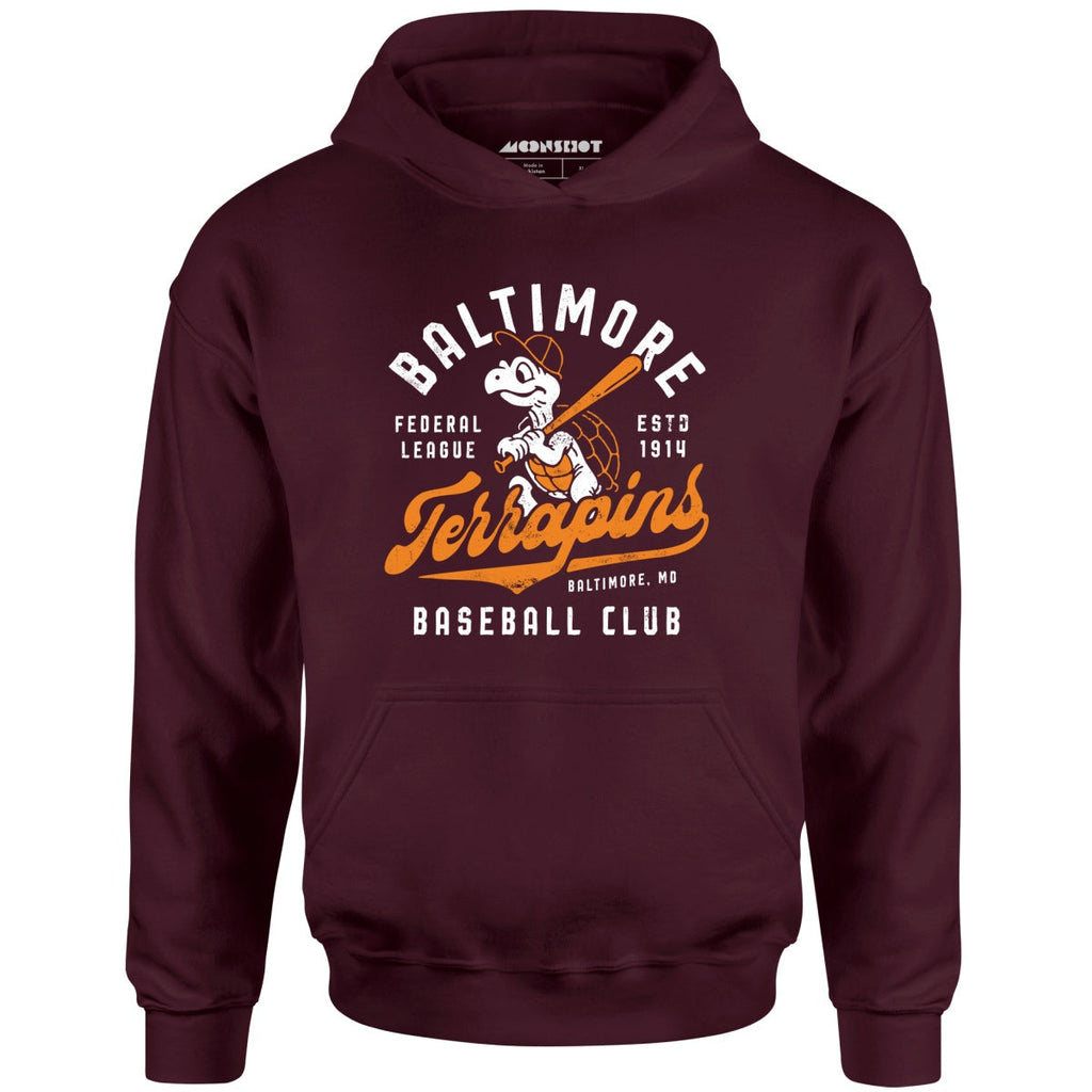 Baltimore Terrapins - Maryland - Vintage Defunct Baseball Teams - Unisex Hoodie