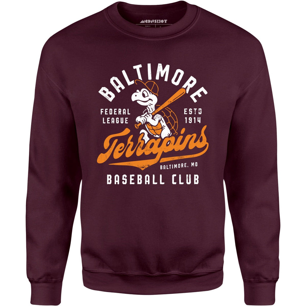 Baltimore Terrapins - Maryland - Vintage Defunct Baseball Teams - Unisex Sweatshirt