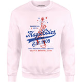 Barberton Magic Cities - Ohio - Vintage Defunct Baseball Teams - Unisex Sweatshirt