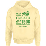 Battle Creek Crickets - Michigan - Vintage Defunct Baseball Teams - Unisex Hoodie