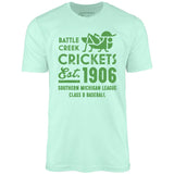 Battle Creek Crickets - Michigan - Vintage Defunct Baseball Teams - Unisex T-Shirt