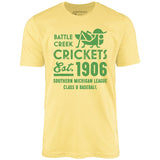 Battle Creek Crickets - Michigan - Vintage Defunct Baseball Teams - Unisex T-Shirt