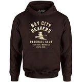Bay City Beavers - Michigan - Vintage Defunct Baseball Teams - Unisex Hoodie