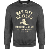 Bay City Beavers - Michigan - Vintage Defunct Baseball Teams - Unisex Sweatshirt
