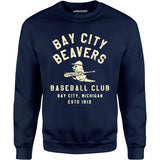 Bay City Beavers - Michigan - Vintage Defunct Baseball Teams - Unisex Sweatshirt