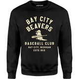Bay City Beavers - Michigan - Vintage Defunct Baseball Teams - Unisex Sweatshirt