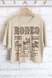 Rodeo the Wild West Cowboy Graphic Long Crop Top