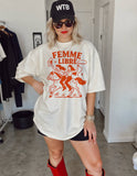 Femme Libre Feminist Girl Power Tee - Ivory