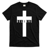 Believe Christian Cross Religious T-Shirt