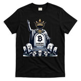 Bitcoin Crypto the new king Funny Vintage Banking System T-Shirt