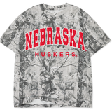 Nebraska Huskers Filled Gault Black/White Camo Tee