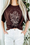No Rain No Flowers Mineral Graphic Long Crop Top