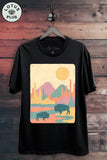 Roam Free Bison Graphic Top