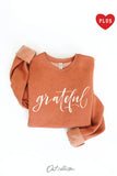 Grateful  Plus Graphic Sweatshirt