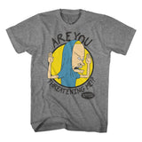 Beavis And Butthead - Are You Threatening Me Boyfriend Tee