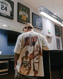 Before the Thunder Garment Dyed Oversized Cream Tee
