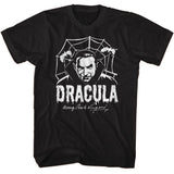 Bela Lugosi - Creepy Web Monochrome T-Shirt