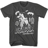 Bela Lugosi - Single Color Dracula With Bats Boyfriend Tee
