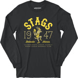 Belleville Stags - Illinois - Vintage Defunct Baseball Teams - Long Sleeve T-Shirt