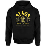 Belleville Stags - Illinois - Vintage Defunct Baseball Teams - Unisex Hoodie