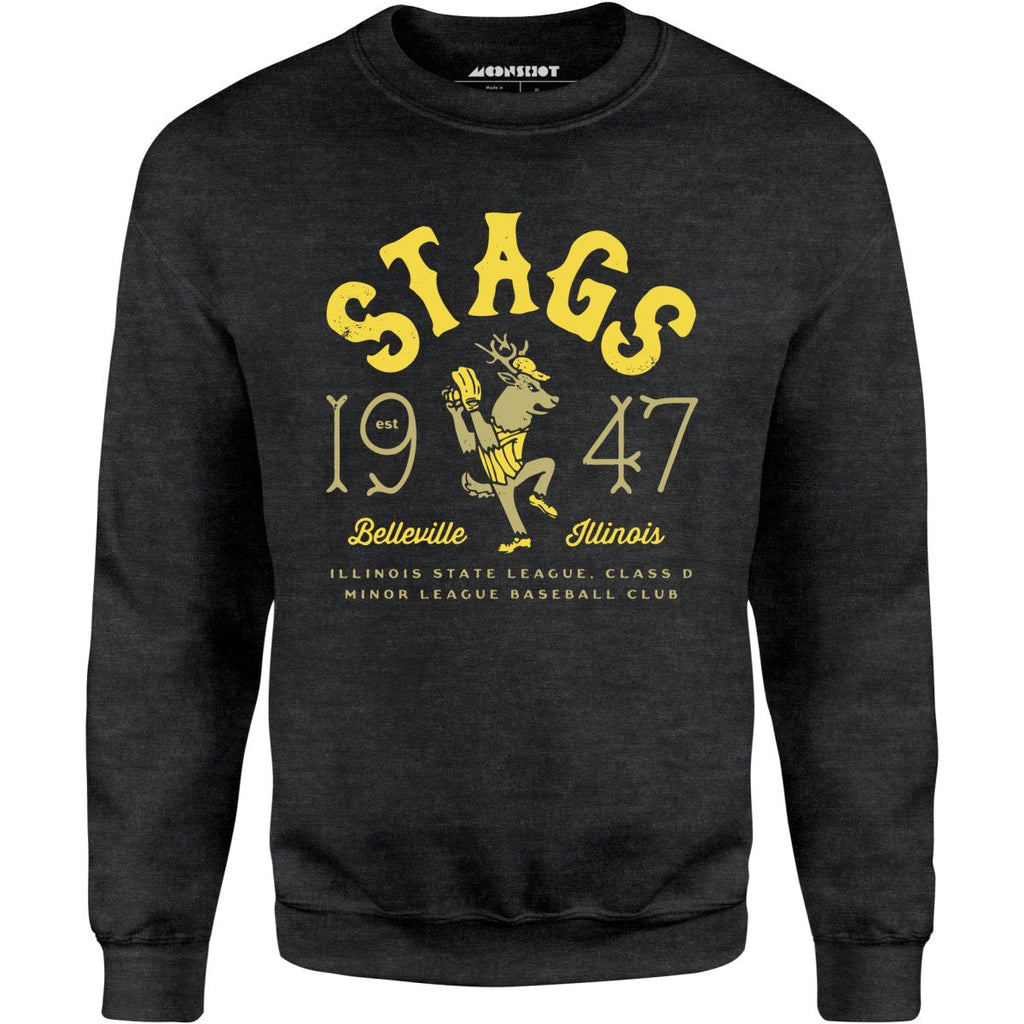 Belleville Stags - Illinois - Vintage Defunct Baseball Teams - Unisex Sweatshirt