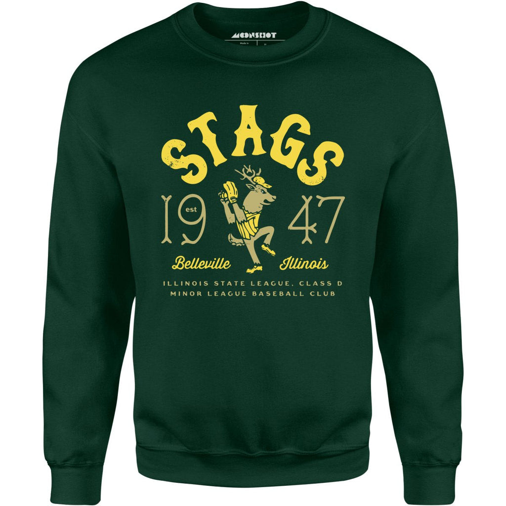 Belleville Stags - Illinois - Vintage Defunct Baseball Teams - Unisex Sweatshirt