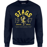Belleville Stags - Illinois - Vintage Defunct Baseball Teams - Unisex Sweatshirt
