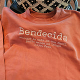 Bendecida  Madre Funny Embroidered Sweatshirt