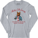 Betty's Lobo Lounge - Miami, FL - Vintage Restaurant - Long Sleeve T-Shirt