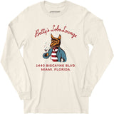 Betty's Lobo Lounge - Miami, FL - Vintage Restaurant - Long Sleeve T-Shirt