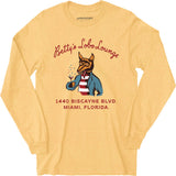 Betty's Lobo Lounge - Miami, FL - Vintage Restaurant - Long Sleeve T-Shirt
