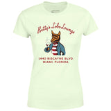 Betty's Lobo Lounge - Miami, FL - Vintage Restaurant - Women's T-Shirt