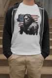 Bigfoot Us Flag T-Shirt (Grey)