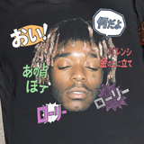 LIL UZI 'KANJI' HEAVYWEIGHT BLACK T-SHIRT